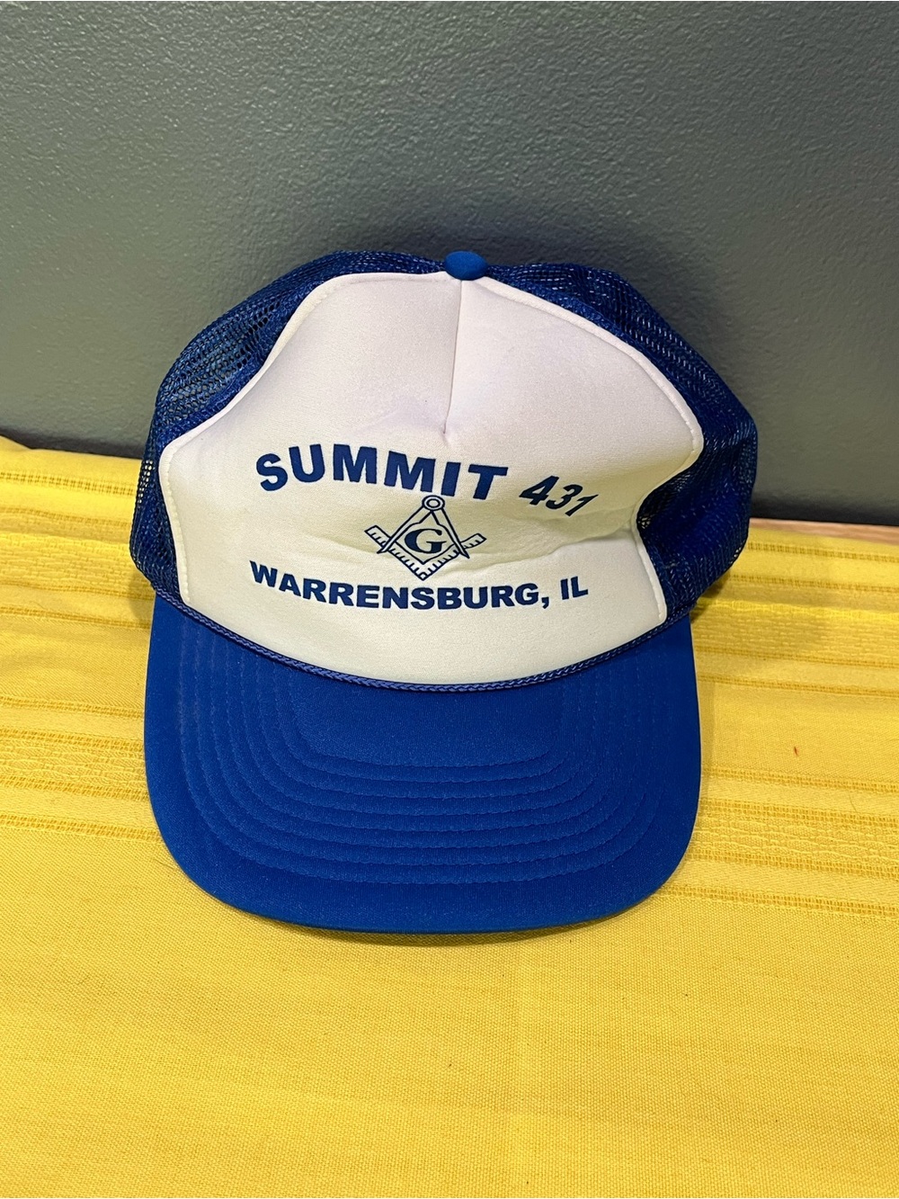 Vintage 80s/90s Masonic trucker Hat - Summit Lodge 431 Illinois - Nissan Cap